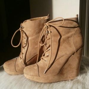 Forever 21 lace up boots